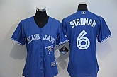 Women Toronto Blue Jays #6 Marcus Stroman Blue Alternate Stitched Baseball Jersey,baseball caps,new era cap wholesale,wholesale hats